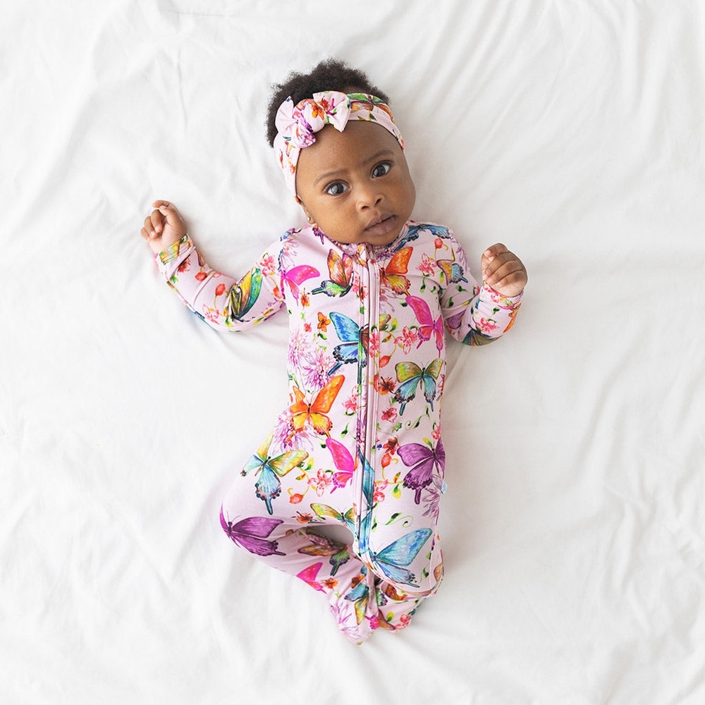 Posh Peanut Convertible One Piece in Watercolor Butterfly